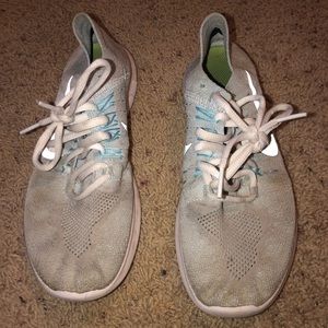 Worn Nike flyknit shoes